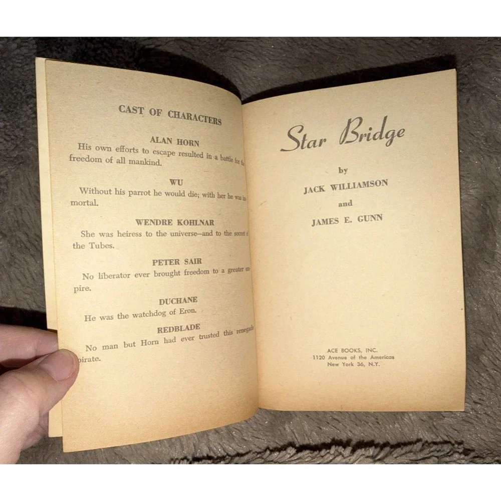 Star Bridge by Jack‎ Williamson - Ace First Printing 1955 - Paperback